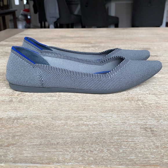 Rothy’s The Point Cloud Birdseye Gray Flats - Picture 3 of 7